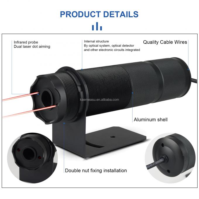 kaemeasu 4-20mA Industrial Pyrometer Non Contact Infrared Temperature ...