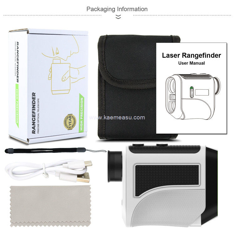 kaemeasu USB Charging Golf Rangefinder High Accuracy Optical Telescope LCD Display Laser Range Finder  F1000