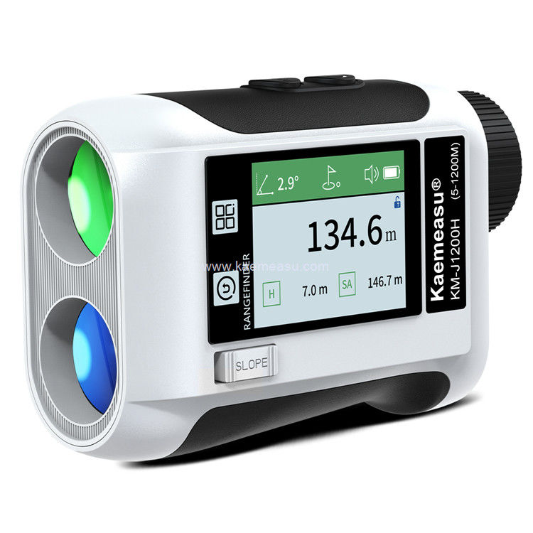 kaemeasu Rechargeable Laser Rangefinder Voice Golf Range Finder LCD Display Telescope With Side Screen J1200