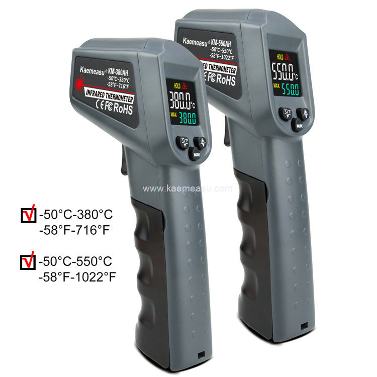 Kaemeasu Color Display High Heat Infrared Thermometer With Laser Targeting