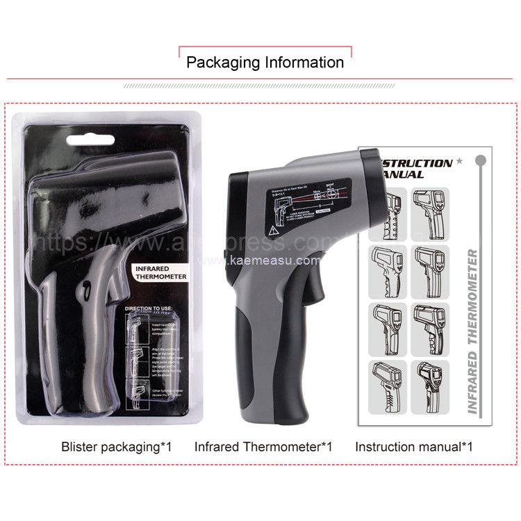 Kaemeasu Hand Held Thermometer Gun Class 1 Laser Safety Laser Temp Gun OEM ODM