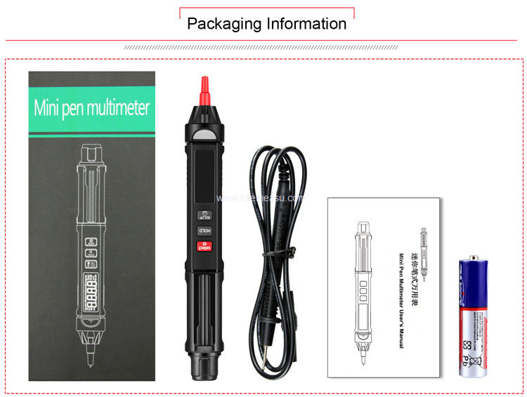 Kaemeasu 07A LCD Display Multimeter Pen Type Voltage Teste Anti Burn