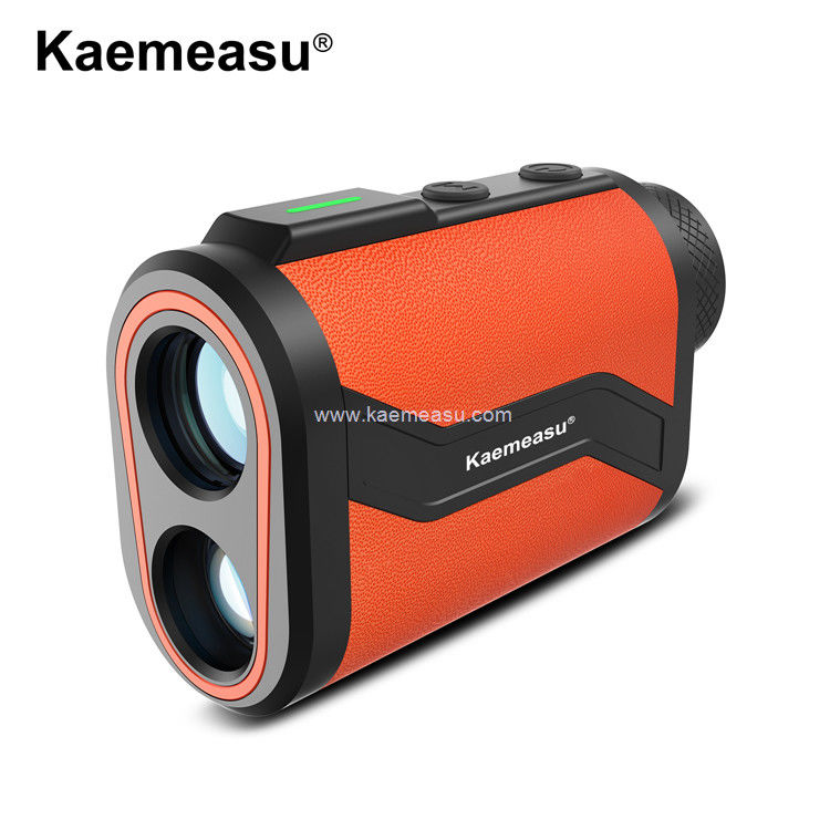 kaemeasu Golf Rangefinder 6.5X Aluminum Leather Shell Laser Range Finder with Flagpole Lock Magnet Function MAL600