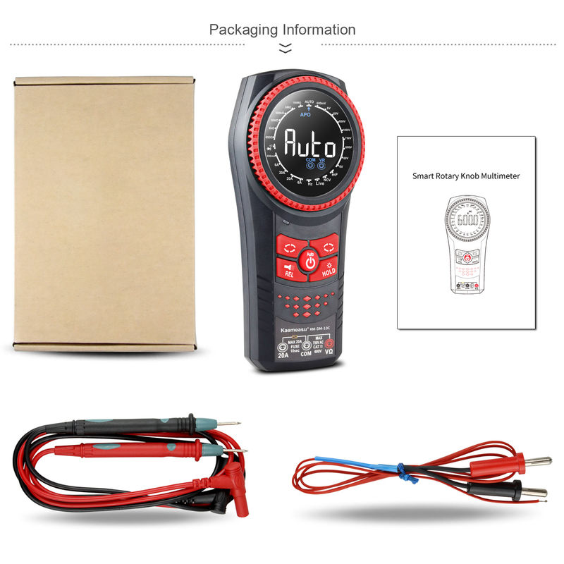 Kaemeasu 10C Auto Range Multimetro Smart Digita Voltage Meters NCV TRMS Diode Test Current Resistance Tester