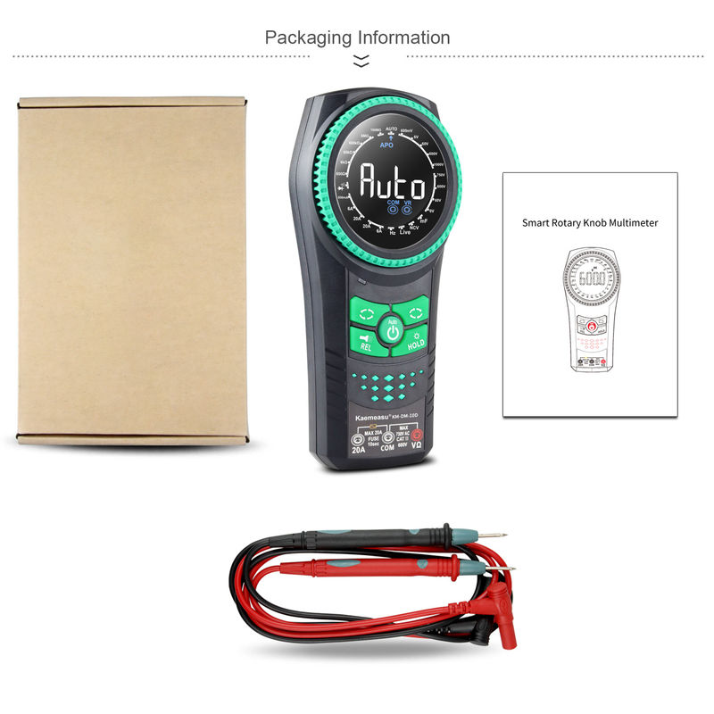Kaemeasu 10D Smart Rotary Knob Multimeter Voltage Meters Detector Multimetro Smart Multimeter Digital Multimeters
