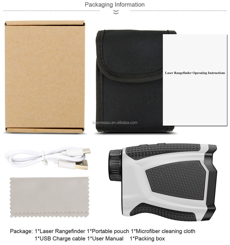 kaemeasu Handheld Rechargeable OEM Hunting Golf Laser Rangefinder With Magnet Adsorption 450M/600M/800M/1000M