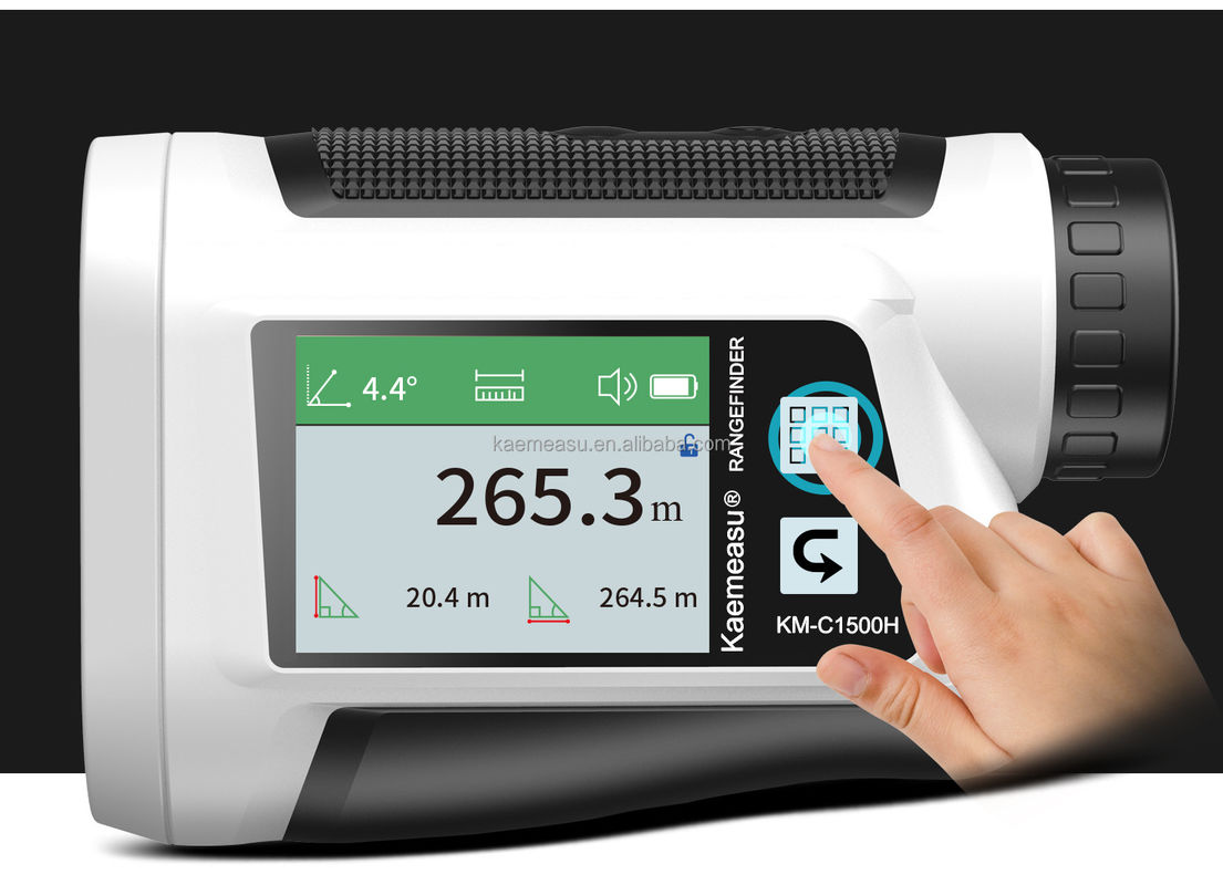 OEM 6x Rangefinder Laser Mounted Range Finder Golf Laser Range Finder Lithium Battery Rechargeable Touch Type Color Screen IP54