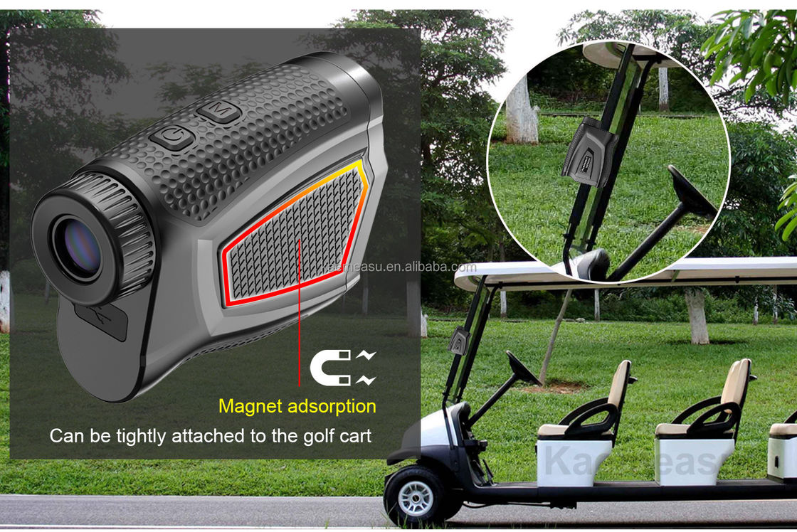 Hot selling laser rangefinder with flagpole locking vibration golf rangefinder hunting handheld laser rangefinder