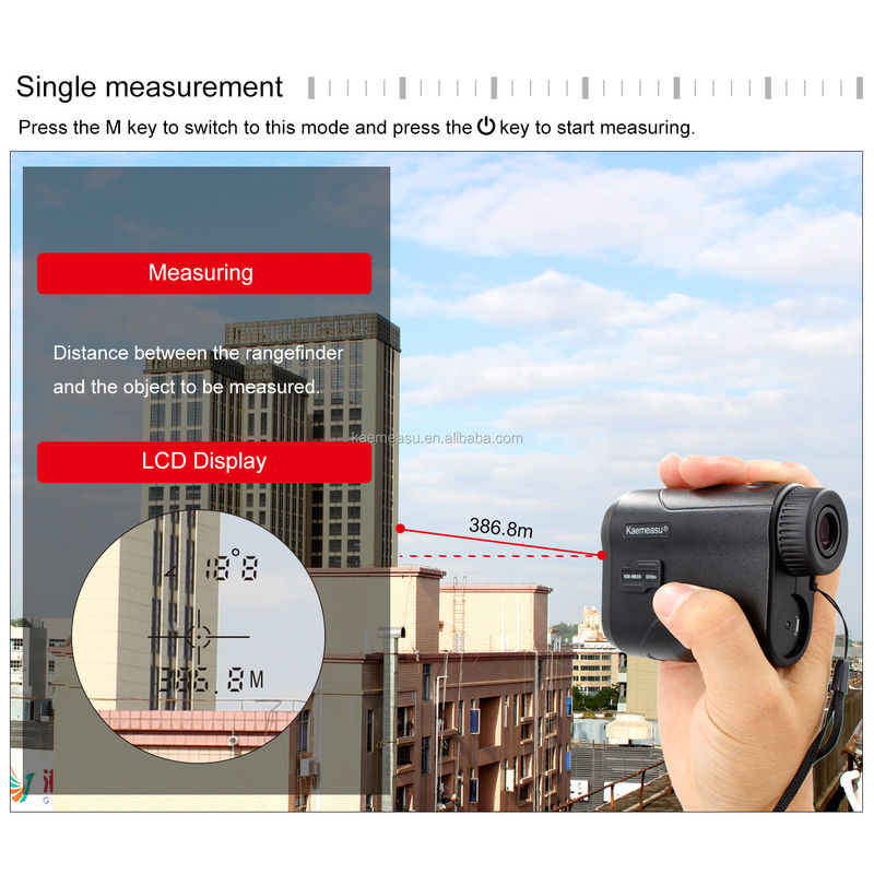 Telescope Laser Rangefinder Portable USB Charging Laser Distance Meter Monocular Golf Hunting Range Finder 600M/656Yd
