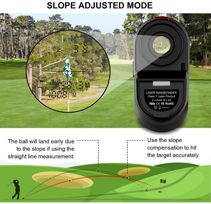 Laser distance meter 5~1000m Hunting Range Finder Telescope golf laser rangefinders with slope switch