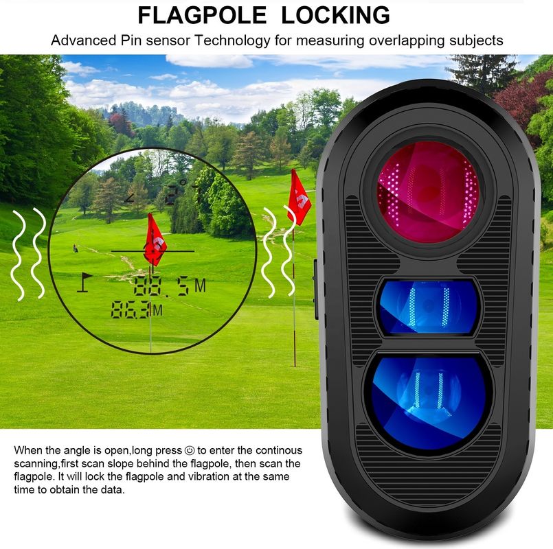 OEM ODM Range Finder 600/800/1000m Golf Distance Meter Multiple modes Laser Rangefinders Telescope with slope switch