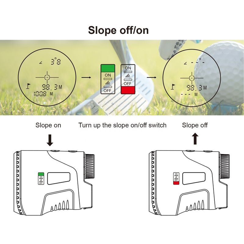 Oem Hunting Range Finder Slope Scope Laser Distance Meter Telescope Multiple modes Laser Rangefinders for Hunting