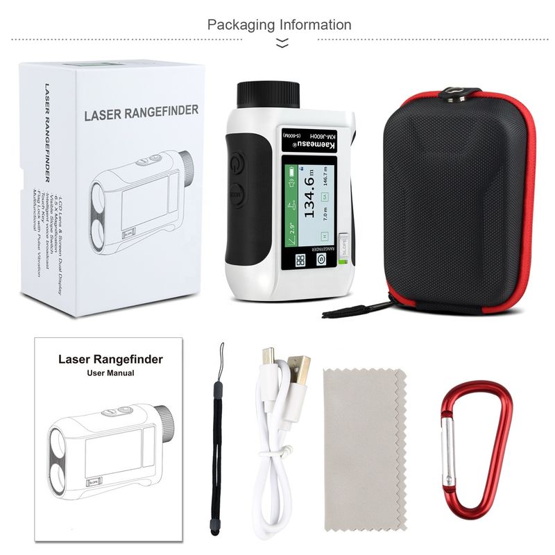 6.5X Magnification Golf Sport Laser Range Finder with Upgraded LCD Screen and Optical Instruments