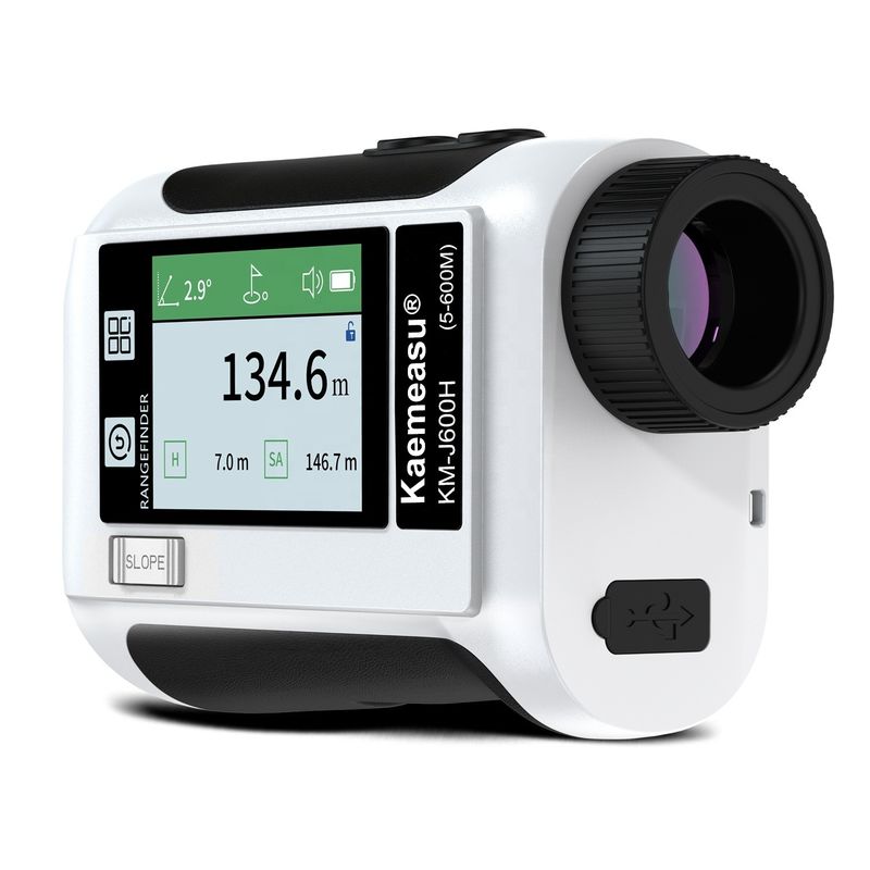 Outdoor Sports Hunting 600m LCD Screen Golf Laser Range Finder Telescope with Data Broadcast IP54 Dust and Water Splash