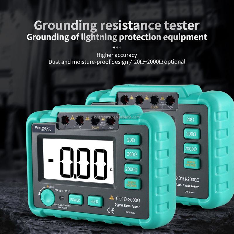 GR20A AC 200V Grounding Resistance Tester Megohmmeter Measuring Circuit Resistance Tester  Earth Resistance Tester