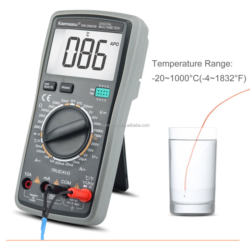 OEM ODM Electric Multimeters T-RMS Voltage Current Resistance Capacitance Test Intelligent Digital Multimeter Tester