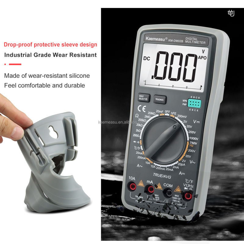 OEM ODM Electric Multimeters T-RMS Voltage Current Resistance Capacitance Test Intelligent Digital Multimeter Tester