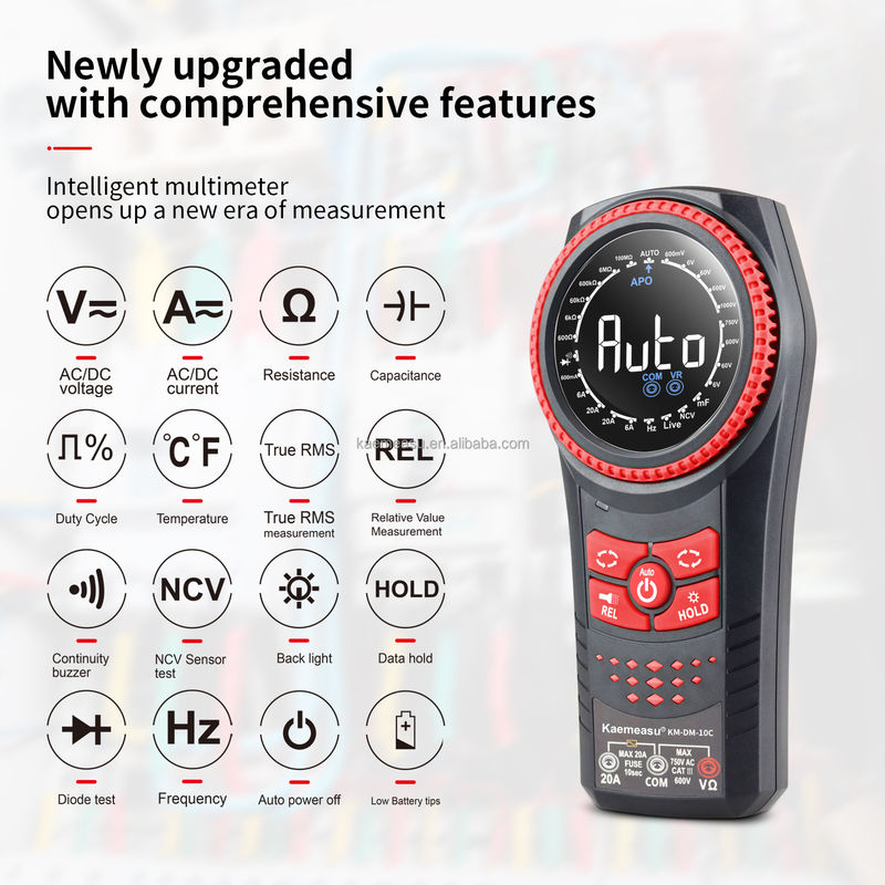 Auto Range Multimetro NCV Voltage Current Smart Digital Multimeter Tester Continuity Rotary Knob Professional Digital Multimeter