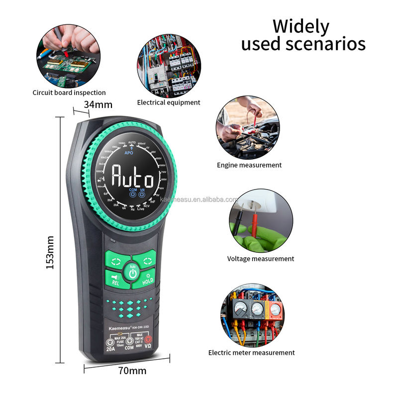Auto Range Voltage Meters NCV TRMS Diode Test Current Resistance Tester Clamp Meters Multimetro Smart Digital Multimeters