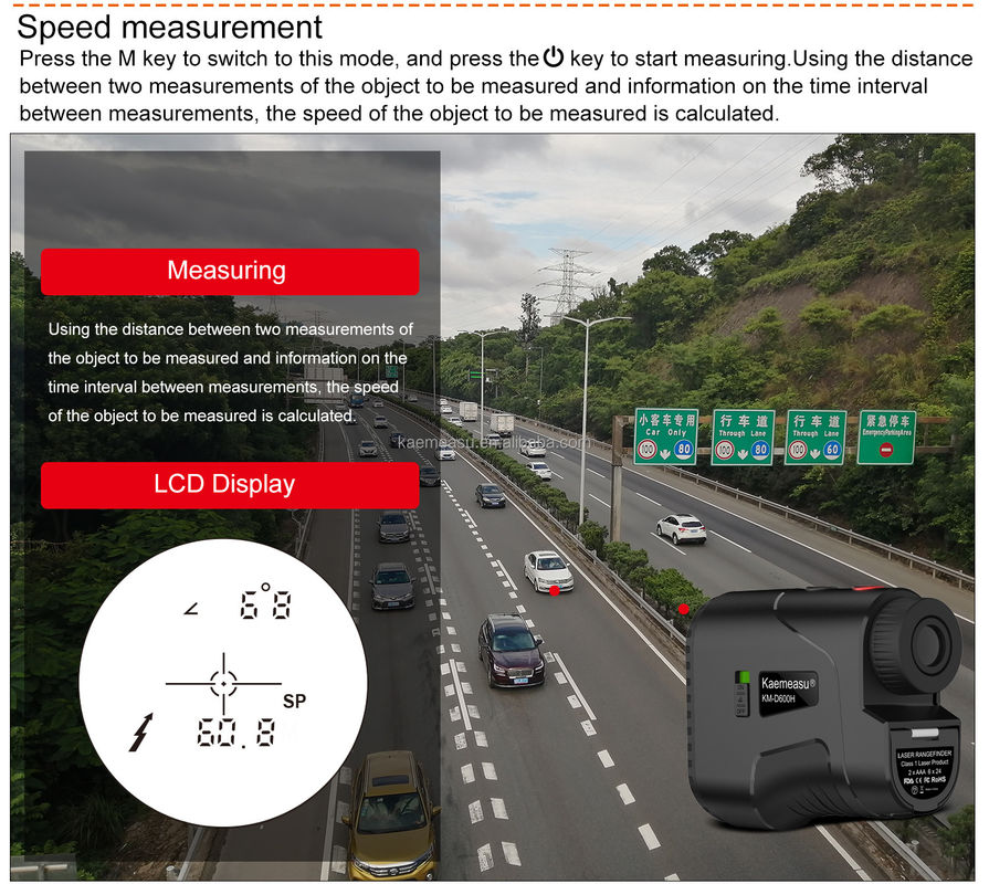 1000m Hunting Range Finder Speed Measuring Slope Scope Laser Distance Meter Telescope Laser Rangefinders