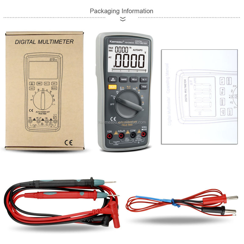 04A Clamp Meter AC DC Digital Voltmeter Diode Continuity Test Voltage Meter Multimetro Smart  Digital Multimeters