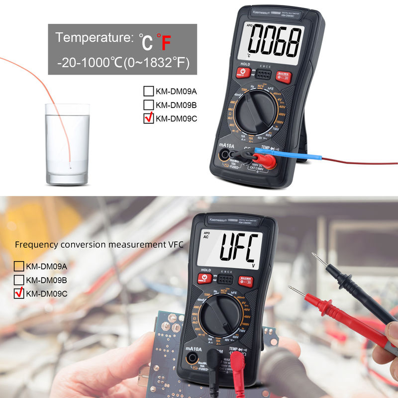 Multifunctional Digital Mini Multimeter for Measuring Resistance and Continuity 200mV-1000V 40-40mF
