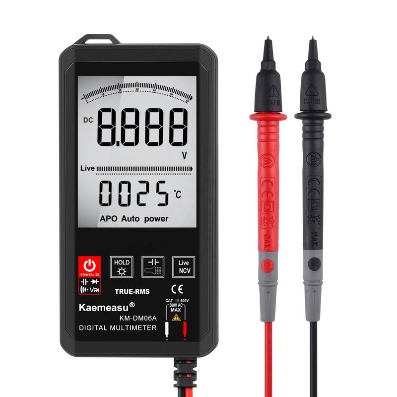Big screen Auto Ranging Touch Digital Multimeter True RMS Digital Multimeter AC DC Voltage Mini Pocket Multimetro