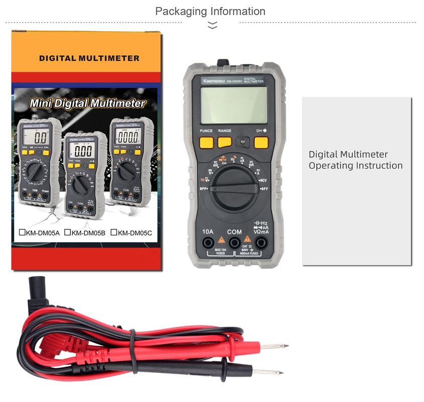 OEM ODM Auto range 6000 Counts Smart Multitester Laboratory Equipment Electric Digital Multimeters
