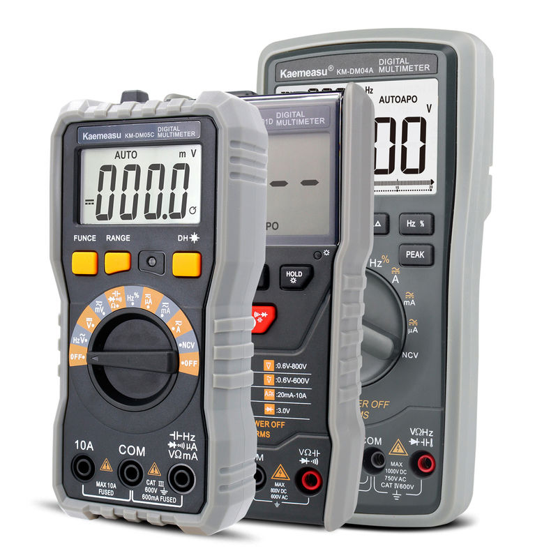 High Precision Anti Burn 1000V Digital Multimeters LCD Screen Voltmeter True RMS Function Multi Meter with Temperature Probe