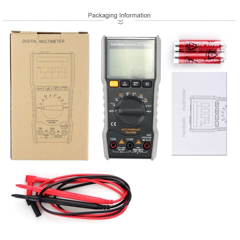 Mini portable NCV True RMS  Live Wire/Naught wire Measurement auto range Pocket Digital Multimeters