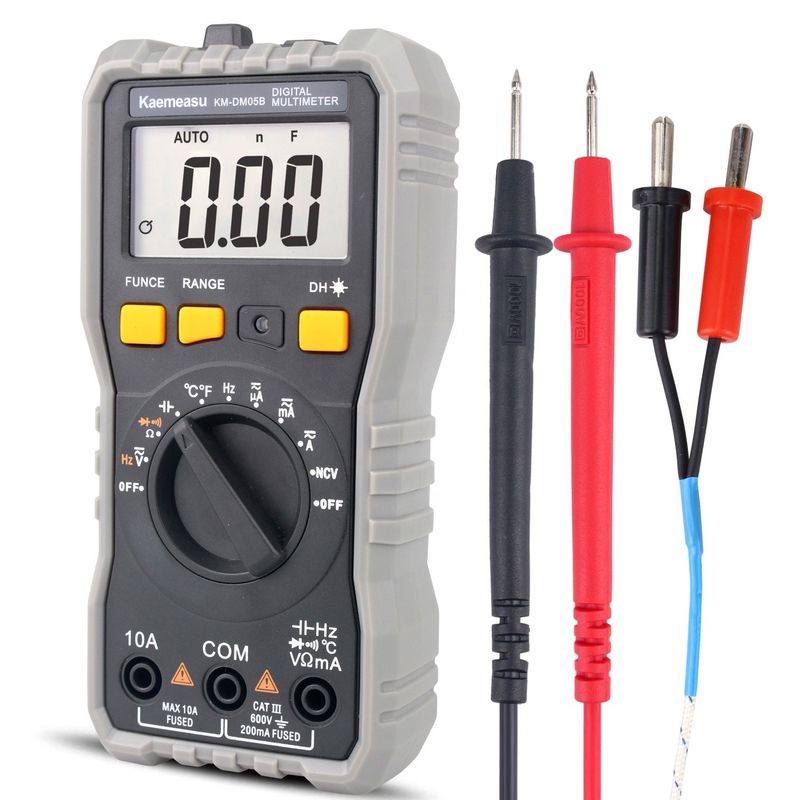 Auto Range Lcd Display electric Multi Tester T-rms NCV Car Measure Bench Digital Multimeters with Probe
