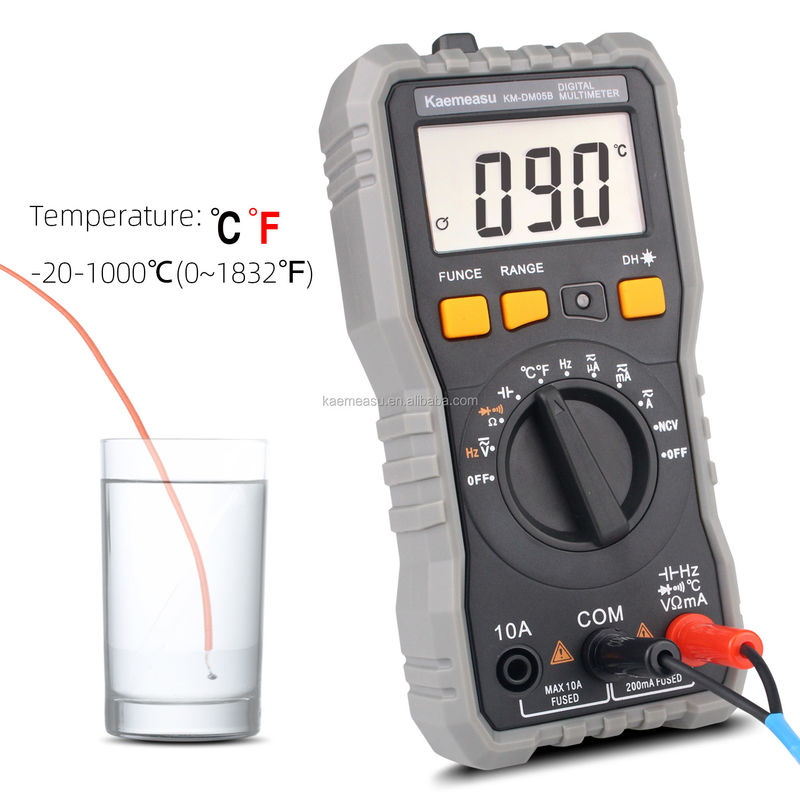 Mini multimetro DC AC Voltage Current Ohm Temperature T-rms Teste High Precision Smart Electrician Digital Multimeters Price