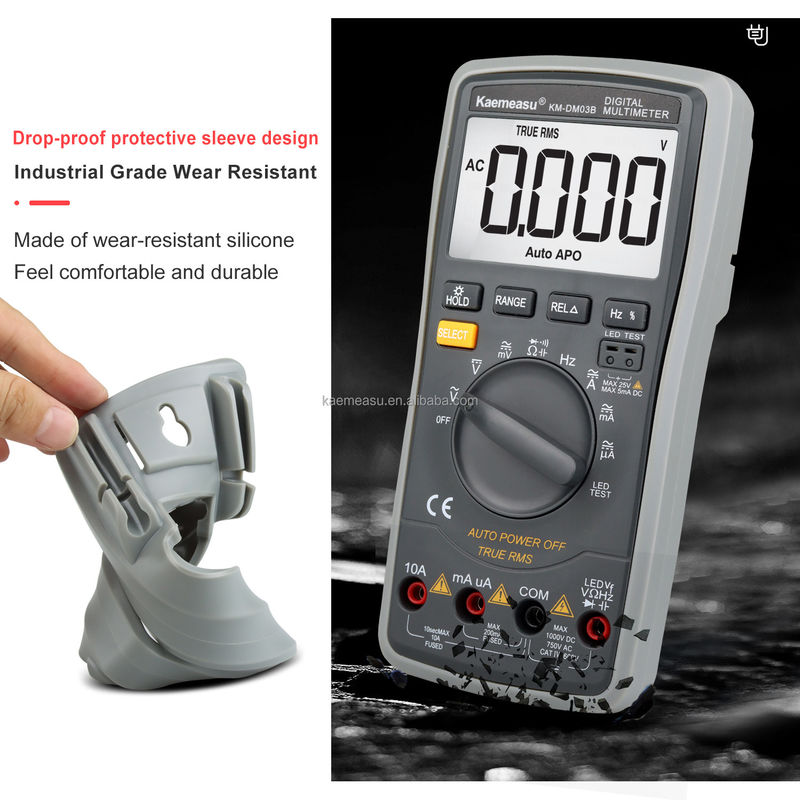 Hot Sale Industrial Electronic Multimeter  High Precise 6000 Counts 1000v AC DC Digital Multimeters