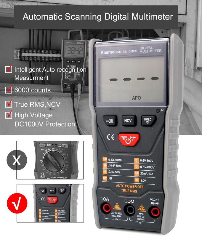 Mini Portable multitester laboratory equipment Resistor tester battery tester Electric Instrument Digital Multimeters