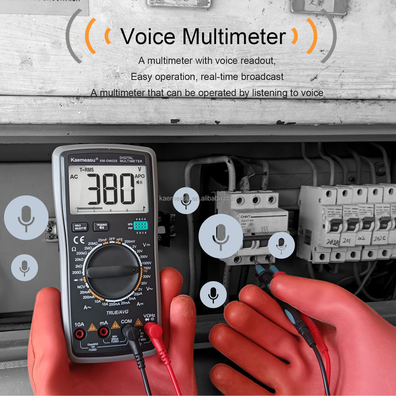 OEM ODM Electronic Multimeter DC AC NCV professional True RMS Tester Auto range Smart voice report multimeters