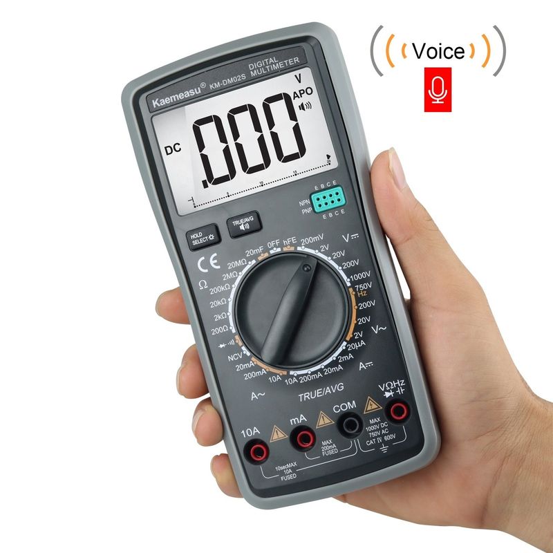 Intelligent Voice Multitester Auto Range Multifunction Laboratory Equipment Resistor Tester Digital Multimeter