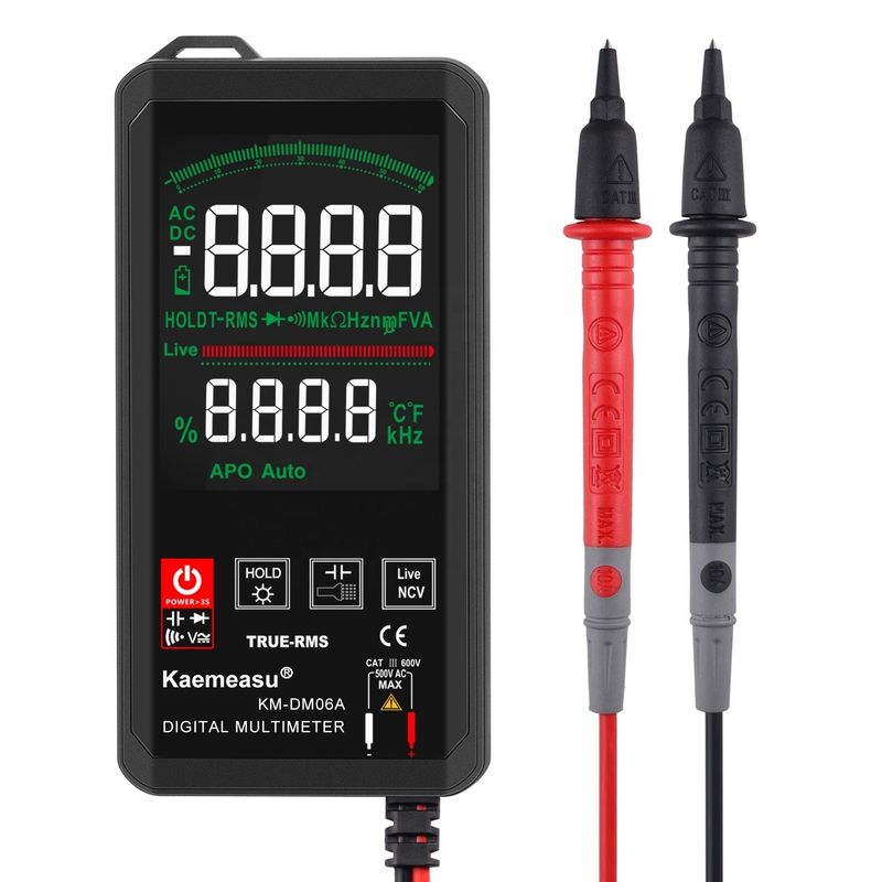 Kaemeasu Pocket Electronic Repair Tools Mini Touch Digital Multimeter 6000 count Color Big screen Mini Touch Digital Multimeter