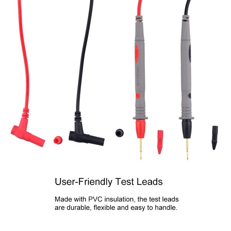 Multimeter Test Probe Leads Banana Plug Digital Multimeter Probes Electrical Test Probe 20A 1000V Instrumentation Cables