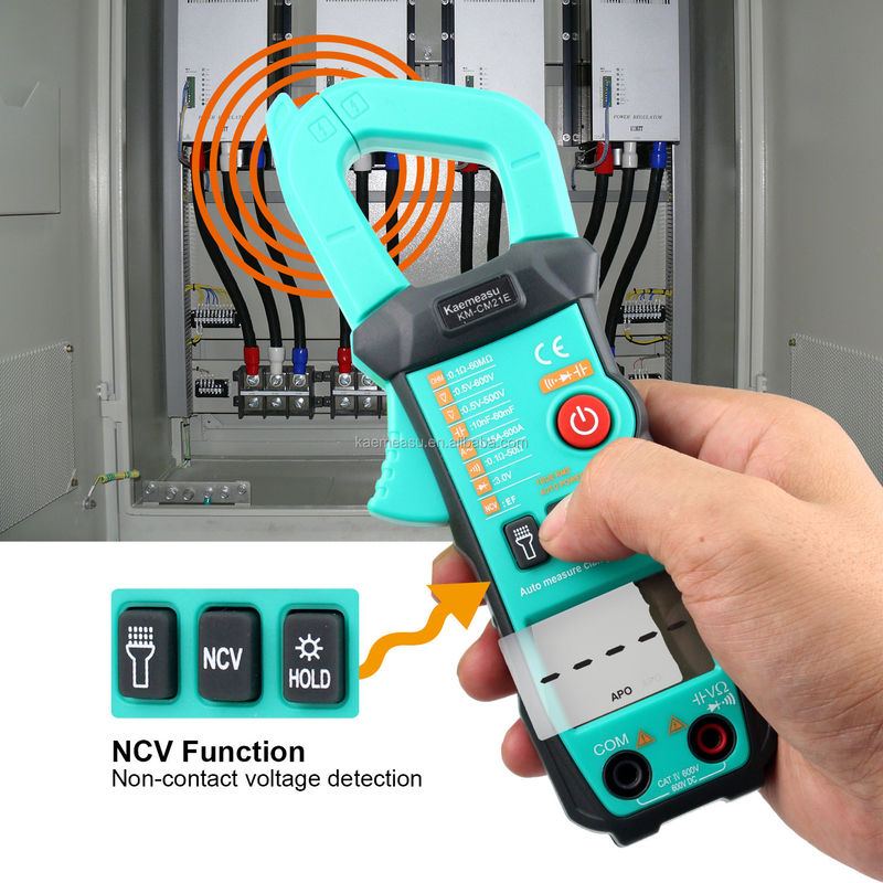 600A Current Measurement Trms Auto-range Voltage Ammeter Hz Ohm Ncv Tester Multimeter Ampere Meter Clamp Meter 21E