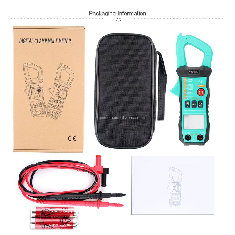 600A Current Measurement Trms Auto-range Voltage Ammeter Hz Ohm Ncv Tester Multimeter Ampere Meter Clamp Meter 21E