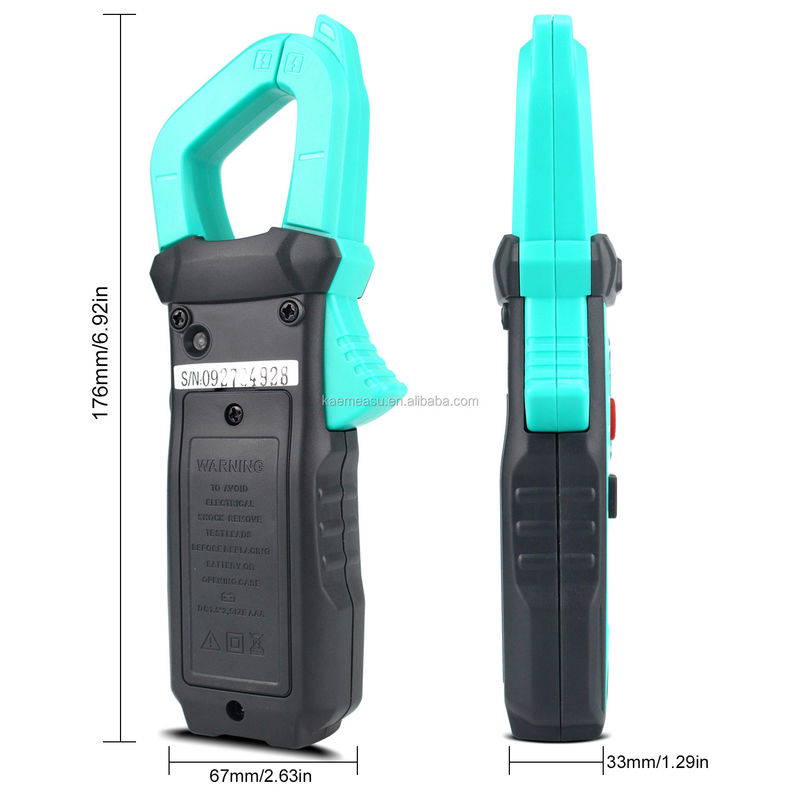 600A Current Measurement Trms Auto-range Voltage Ammeter Hz Ohm Ncv Tester Multimeter Ampere Meter Clamp Meter 21E