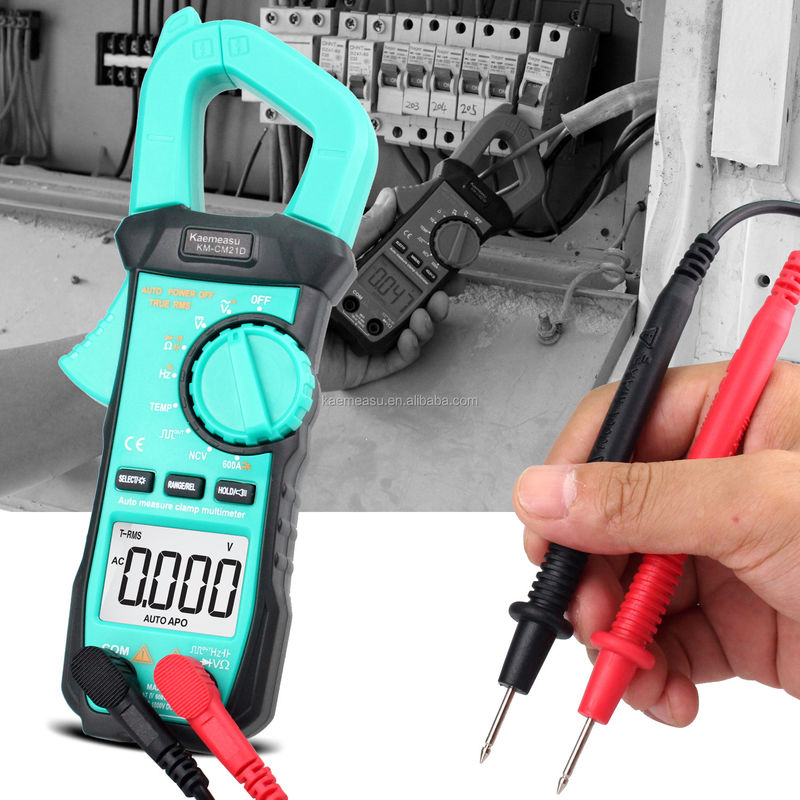 Portable Digital Multimeter With Voltage Detector And Clamp Measuring Resistance Range 600Ω/6kΩ/60kΩ/600kΩ/6MΩ/40MΩ