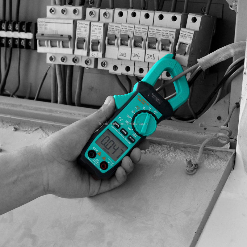 Mini Clamp Meter Electric Multimeter NCV 1000v Digital AC DC Resistance Meter Display Count 6000 Counts