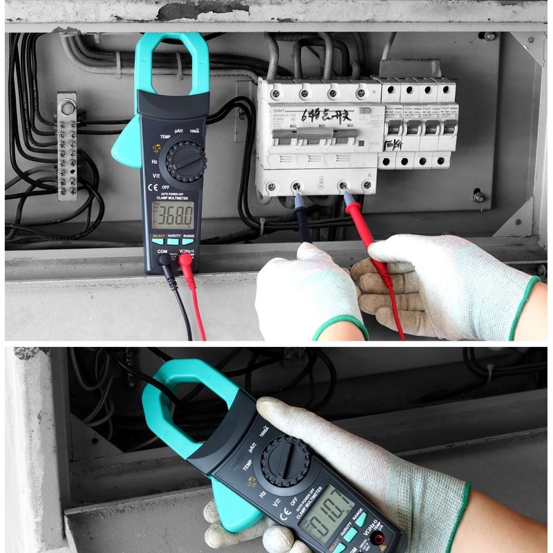 Professional 1000A AC/DC Voltage Clamp Meter with 3 5/6 Digits Display and Multifunctional Current Measurement
