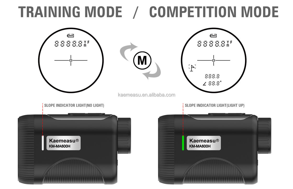 OEM 1200m Golf Slope Scope Laser Distance Meter Telescope Industrial Grade Golf Laser Rangefinders Black Color