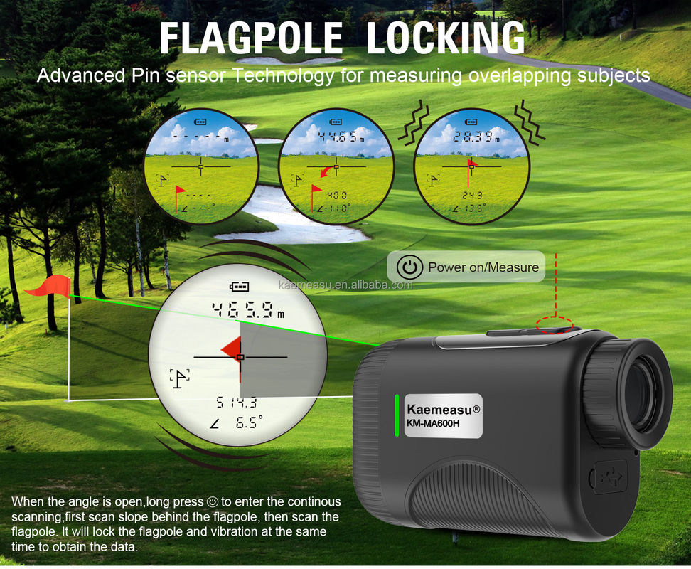 OEM 1200m Golf Slope Scope Laser Distance Meter Telescope Industrial Grade Golf Laser Rangefinders Black Color