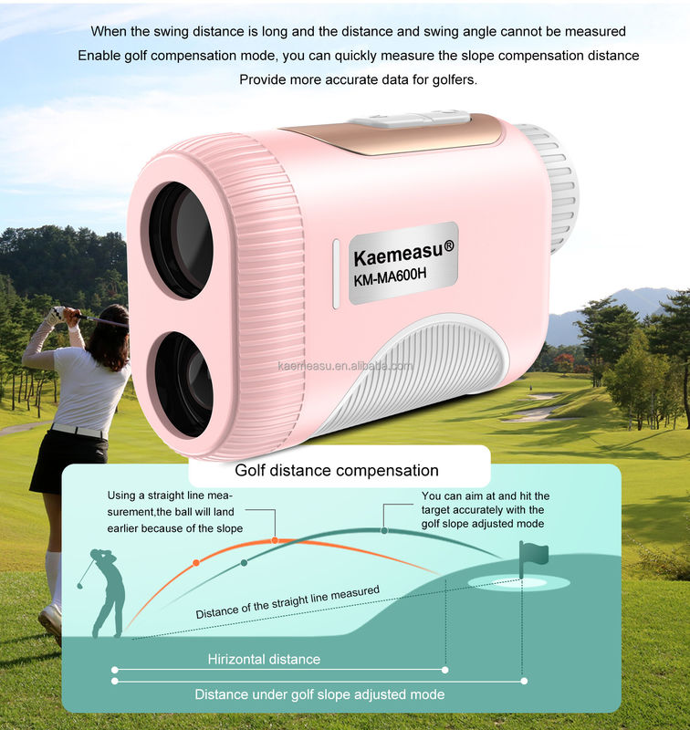 OEM 1000m Golf Slope Scope Laser Distance Meter Golf Laser Rangefinders Pink Color for Kids and Women