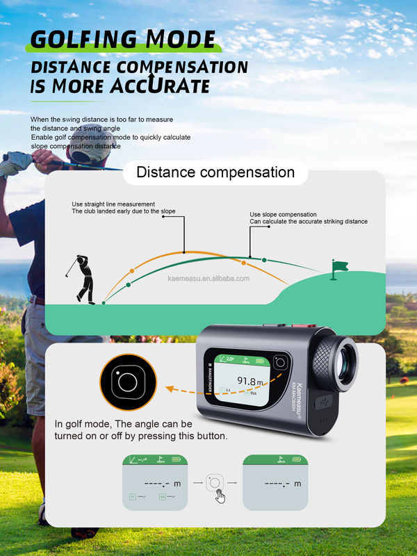 800m Multi Function Laser Measuring Tool Distance Meter Rangefinder 6.5X Electronic Tape Measure High Precision for Engineers