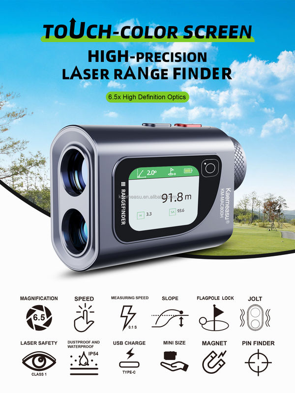 800m Multi Function Laser Measuring Tool Distance Meter Rangefinder 6.5X Electronic Tape Measure High Precision for Engineers