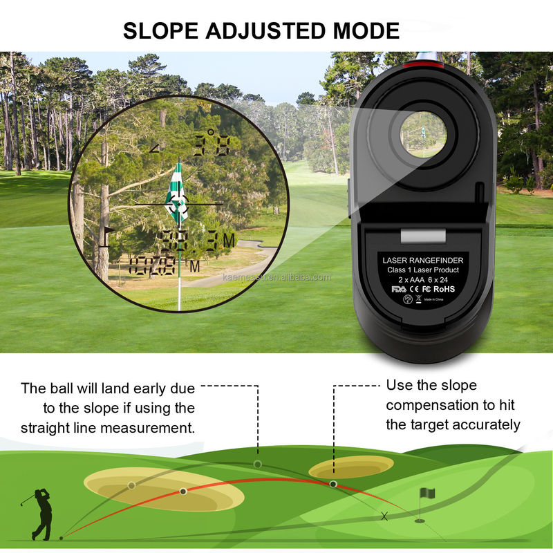 D450m Battery Laser Distance Meter Range Finder Golf Rangefinder Hunting Scope with Class 1 Laser Safety Level -20-50C